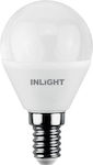Inlight LED Lampen für Fassung E14 und Form G45 Naturweiß 420lm 1Stück