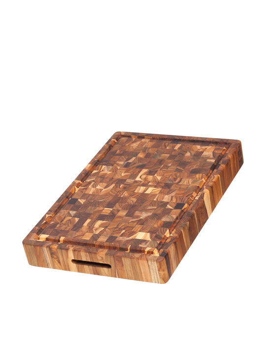 TeakHaus Butcher Block Servierplatte Hölzernes 50.8x35.6x6.4cm 1Stück