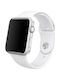 Armband Silikon mit Pin Weiß (Apple Watch 38/40/41/42mm)