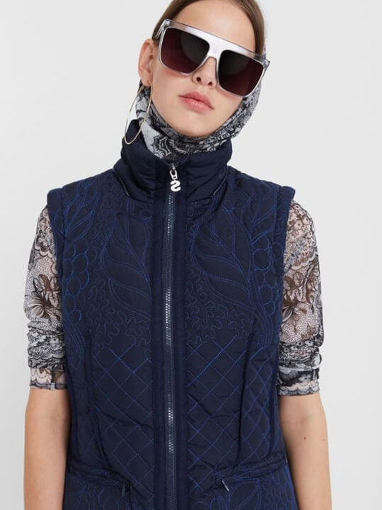 Nivi Women's Short Lifestyle Jacket for Winter Navy Blue