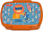 Fisher Price Kids Lunch Plastic Box 0.8lt Orange L18xW11xH6cm