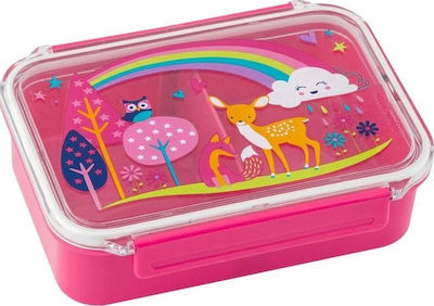 Stephen Joseph Woodland Kids Lunch Plastic Box Pink L18xW13xH5cm