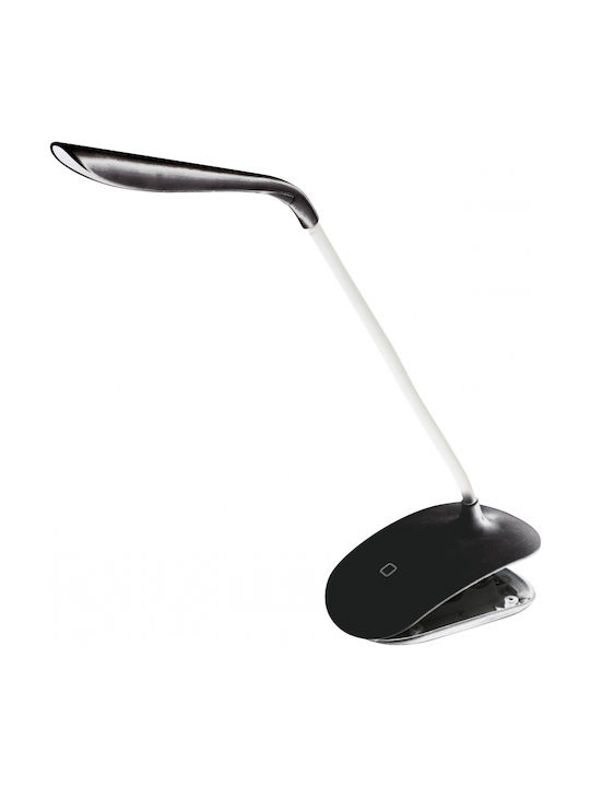 Platinet Office Lamp with Flexible Arm in Black Color