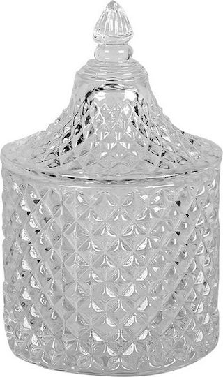 Keskor Φοντανιέρα Γυάλινη με Καπάκι 6.3x6.3x10cm Διάφανη Keskor Φοντανιέρα Γυάλινη με Καπάκι 6.3x6.3x10cm Διάφανη