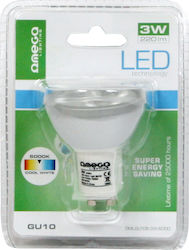 Omega LED 3.5W GU10 Ψυχρό Λευκό