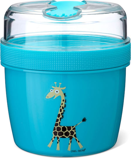 Carl Oscar N’ice Cup Πλαστικό Παιδικό Σετ Φαγητού 0.9lt Τιρκουάζ 11.7 x 11.7 x 12.9εκ.