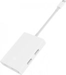 Xiaomi ZJQ04TM USB-C / USB-A Docking Station with 4K Ethernet White