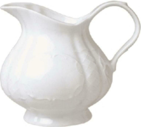 Güral Porselen Flora Milk Jug Serving White