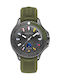 Nautica Flags Pier 25 Battery Watch with Rubber Strap Green