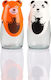 Veltihome Panda Salt Shaker/Pepper Shaker Glass White 1pcs