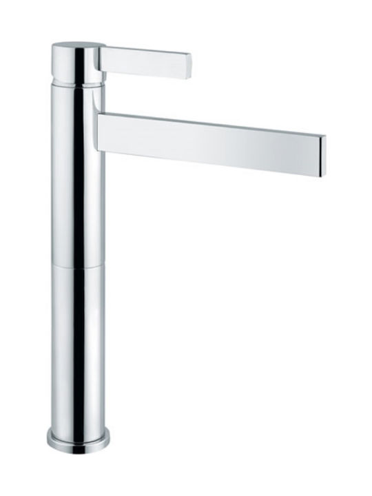 Orabella Icon Mixing Tall Sink Faucet Silver