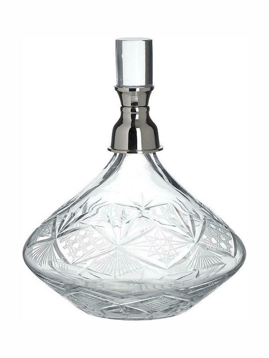 Inart Glass Liqueur Decanter 22cm with Stopper