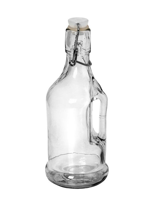 Espiel Μπουκάλι Νερού Γυάλινο με Κλιπ Διάφανο 220ml