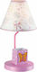 Aca Kids Side Table Lamp Pink 21x21x40cm