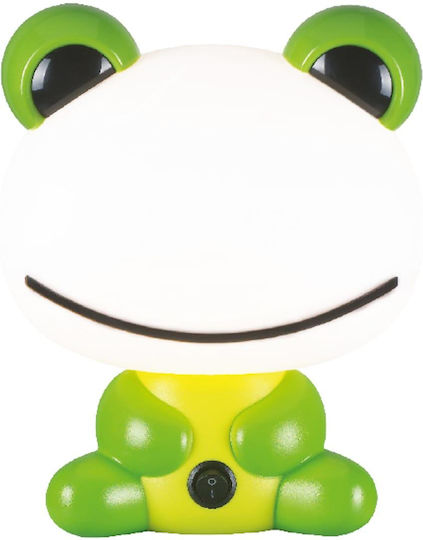 Aca Lampă decorativă pentru copii Broscuță Verde 20x17x25εκ.