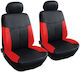 Waterproof Leatherette Front Covers 2pcs Red / Black