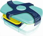 Maped Concept Πλαστικό Παιδικό Σετ Φαγητού 1.78lt Μπλε / Τιρκουάζ Μ24 x Π14 x Υ8cm