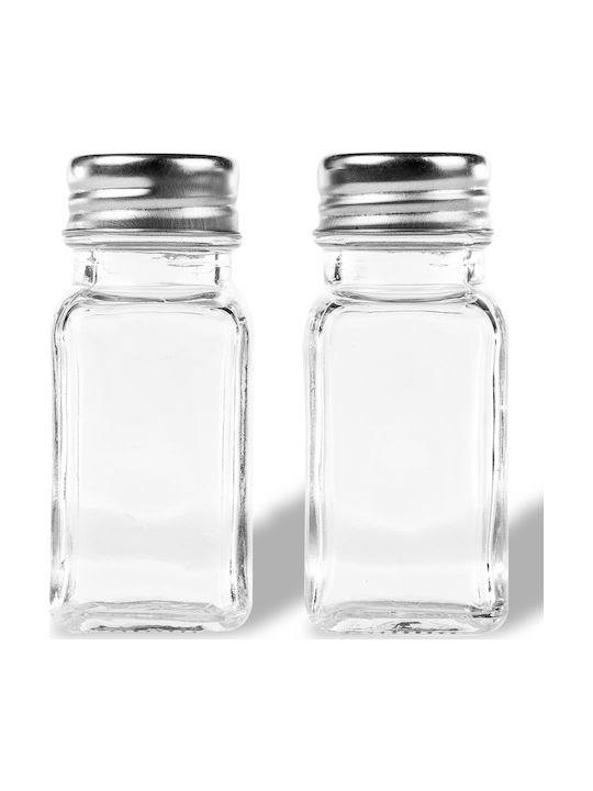 Salt and Pepper Set Glass 2pcs