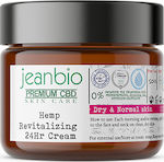 Jeanbio Premium CBD Skin Care Restoring & Moisturizing 24h Day/Night Cream Suitable for All Skin Types with Cannabis / Aloe Vera 50ml JB012