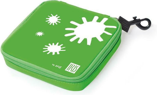 Iris Barcelona School Insulated Food Case 1lt Green 15 x 15 x 2.5cm