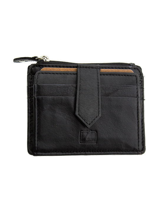 Lavor Men's Leather Card Wallet Black