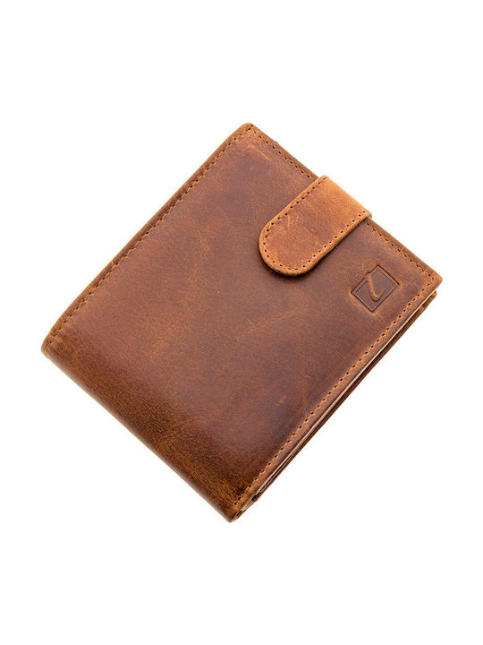 Lavor Men's Leather Wallet with RFID Tabac Brown