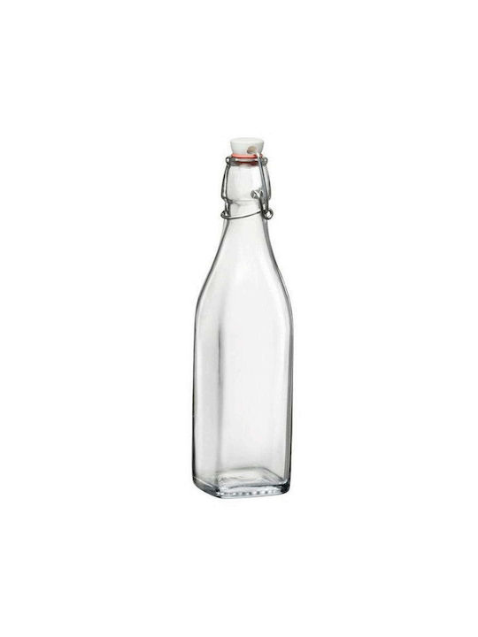Bormioli Rocco Swing Μπουκάλι Νερού Γυάλινο με Κλιπ Διάφανο 250ml