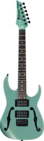 Ibanez PGMM21 Paul Gilbert Chitară Electrică Stratocaster cu HH Configurație Doze Metallic Light Green