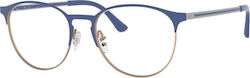 Ray Ban Metal Eyeglass Frame Blue RB6375 3053