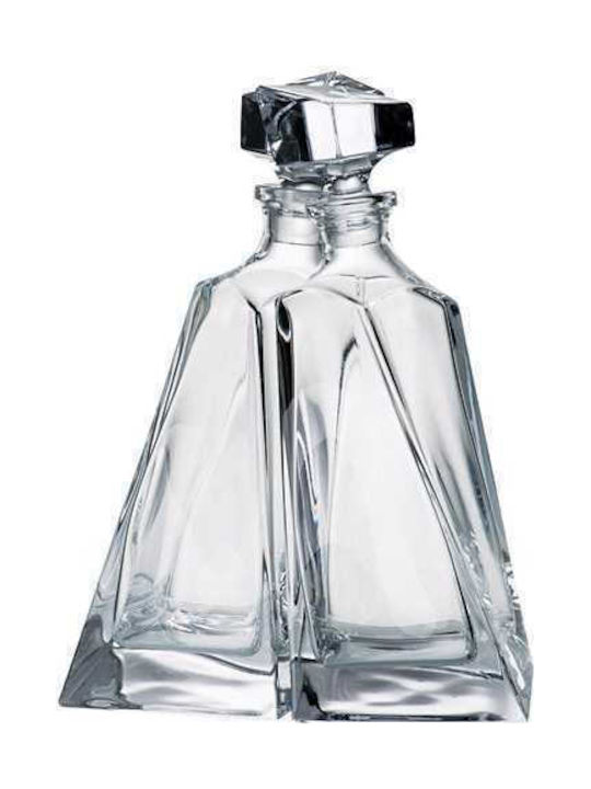 Bohemia Lovers Crystal Whiskey Decanter with Stopper 1000ml 2pcs