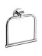 Karag Uno Single Wall-Mounted Bathroom Ring ​18x18cm Inox Silver