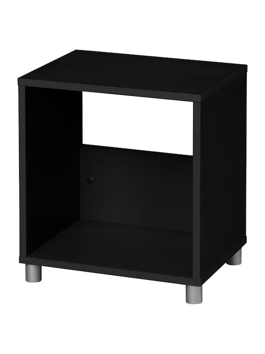 BOX 1 Rectangular Wooden Side Table Black L39xW...