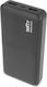 Setty Travel Battery Power Bank 20000mAh με 2 Θύρες USB-A Μαύρο