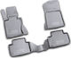 Novline Set of Front and Rear Mats 4pcs Tray Type for BMW X3 2004-2010 Black