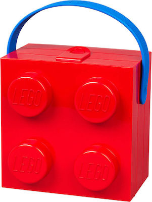 Lego Kids Lunch Plastic Box Red L16.5xW16.5xH11.7cm