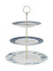 Laura Ashley Porzellan Etagere 3 Etagen Weiß Ø26cm 1Stück