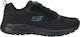 Skechers Mesh Lace Up Sport Shoes Running Black