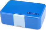 Yumbox Classic Kids Lunch Plastic Box Blue L21.6xW16.5xH5cm