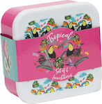 Fizz Creations Kids Set Lunch Plastic Box Pink