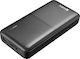 Sandberg Saver Power Bank 20000mAh με 2 Θύρες USB-A Μαύρο
