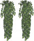 vidaXL Hanging Artificial Plant Ivy Green 90cm 2pcs