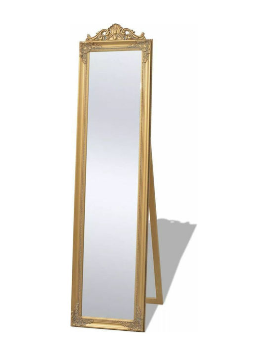 vidaXL Floor Mirror with Wooden Frame 40x160cm