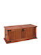 vidaXL Wooden Decorative Trunk Acacia wood solid wood 90x45x40cm