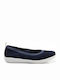 Clarks Ayla Paige Lederne Damen Ballerinas in Marineblau Farbe