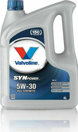 Valvoline SynPower ENV Синтетичен Масло за Автомобили 5W-30 4лт