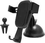 Car Mobile Mount with Adjustable Hooks Black