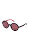 adidas X Italian Independent Women's Sunglasses with Black Plastic Frame and Red Mirror Lens AOR016-009053