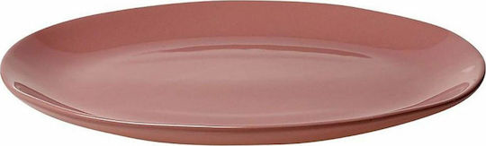 Espiel Oval Ceramic Serving Platter Pink 31.2cm