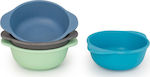 Bobo & boo Snack Bamboo Bowls Blue 4τμχ