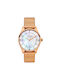 Breeze Allura Watch with Pink Gold Metal Bracelet